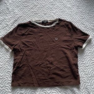 COPY - GUESS k-fashion brown crop top